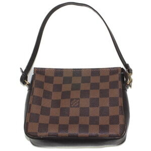 LOUIS VUITTON Truth Makeup Damier Brown Red accessory bag pouch